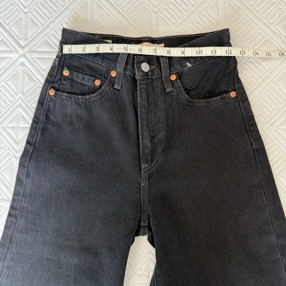 Levi's® Premium RIBCAGE WIDE LEG WOMEN'S JEANS Size 24 - Picture 7 of 12